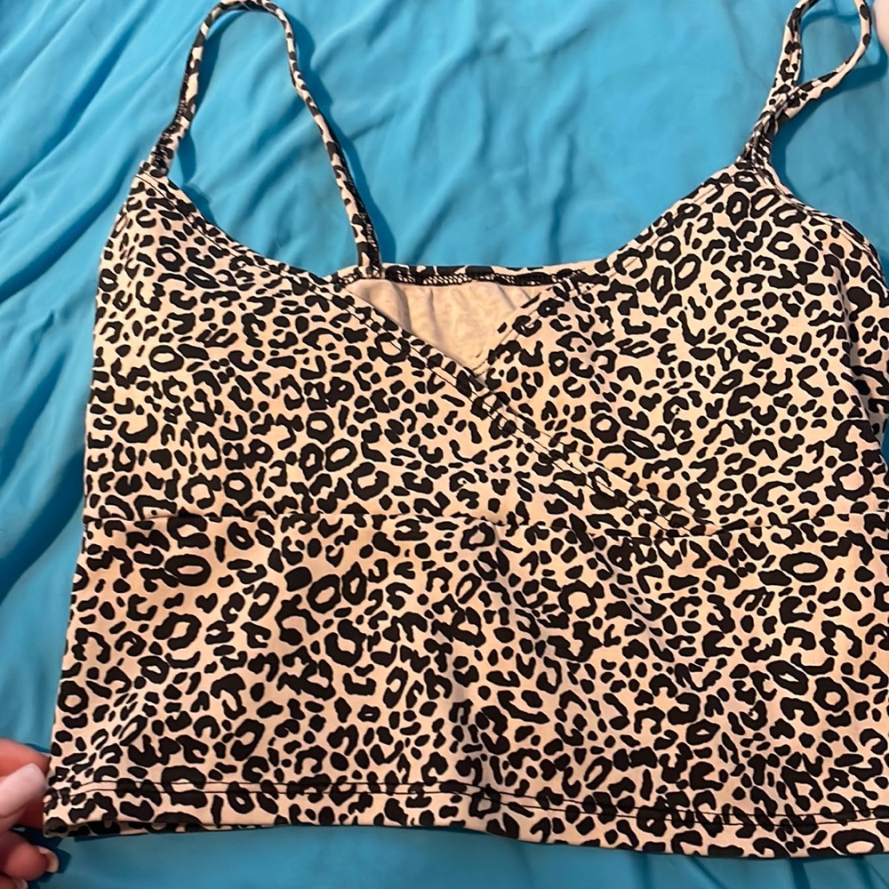 Cheeta print tank top
